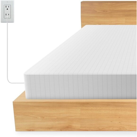 NEW Grounding Fitted Sheet Cotton Silver Fiber Grounded Bio Rhythm (KING) White - Picture 1 of 5